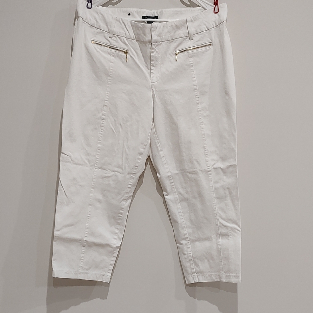 INC International Concepts White Pant, Nautical, Normcore, Preppy, Simple, Party